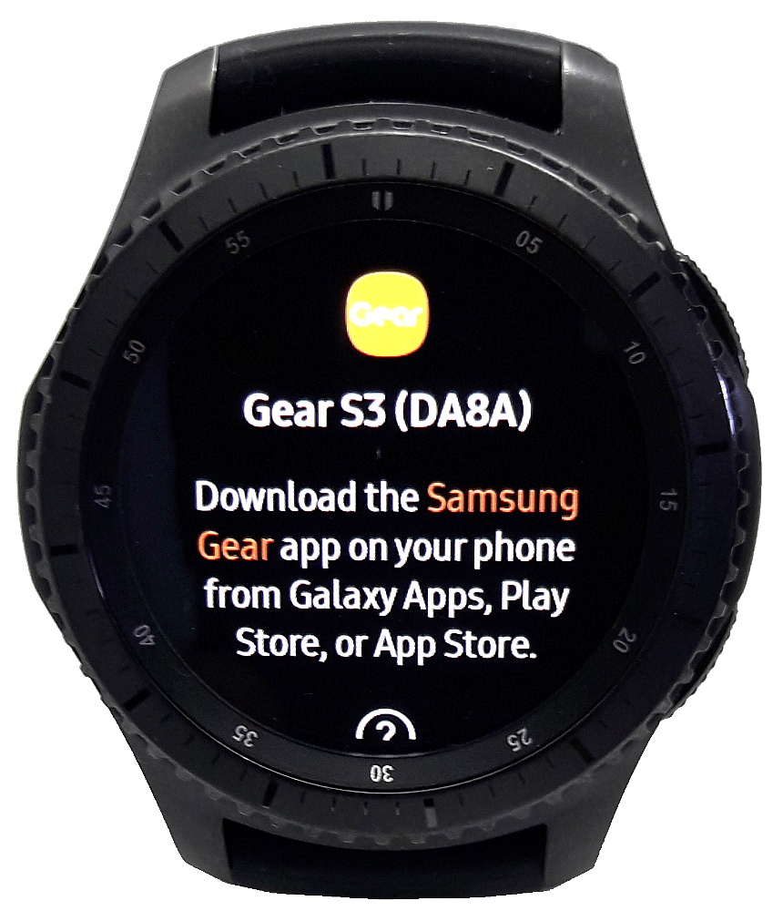 Samsung Galaxy Smartwatch Gear S3 - App Dwnld