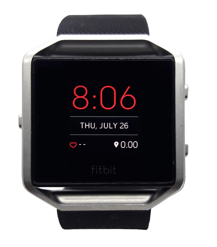 Fitbit Blaze 42mm Silver - Face 01