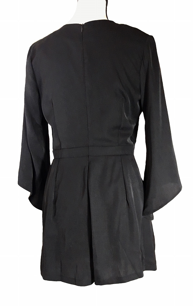 Top Chic Women Romper Dress with 3/4 Sleeves. Black, (New) - Image 2